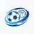 比分网官方Logo - 蓝色足球图标